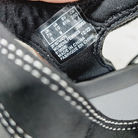 Clarks Glide Hi Shore Black Strappy Sandals X343 - Picture 6 of 9